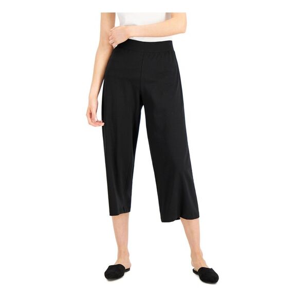EILEEN FISHER Pants - EILEEN FISHER Womens Black Wear To Work Wide Leg Pants XS